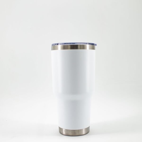 30 oz White Leak Proof Insulated Tumbler - Image 4