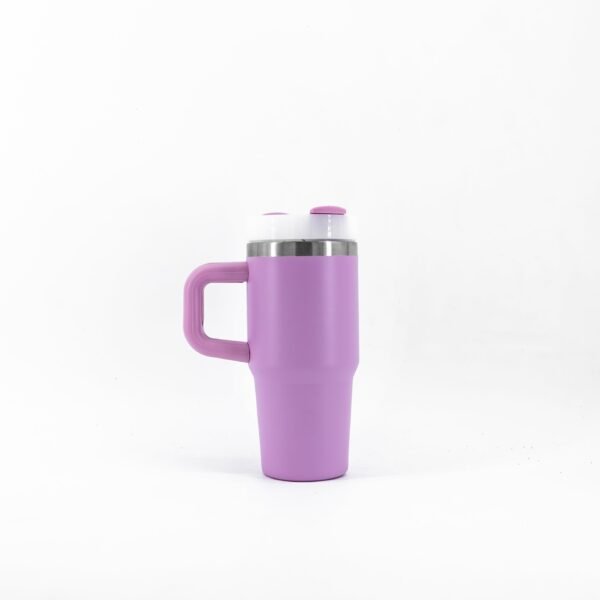 14 oz Insulated Tumbler with Handle - Single Color - Image 5