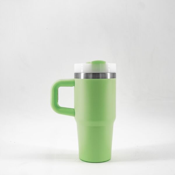 14 oz Insulated Tumbler with Handle - Single Color - Image 2