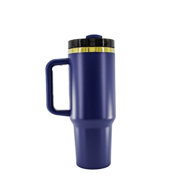 40 oz Tumbler with Handle - Gold Plated - Image 4