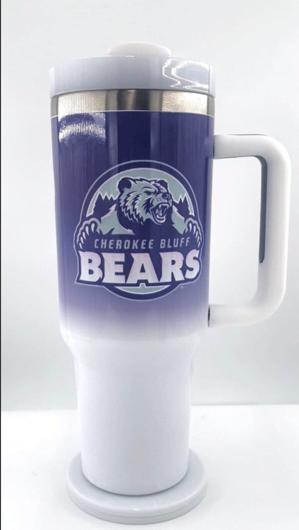 40oz Insulated Tumbler with Handle, Leak-Proof - Sublimated - Image 5